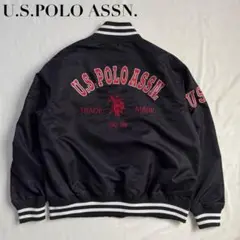 U.S.POLO ASSN. ナイロンスタジャン L バック刺繍ワッペン