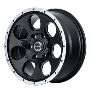 YOKOHAMA GEOLANDAR A/T G015 215/65R16C 109/107S ROADMAX WO-7 セミグロスブラック/フランジDC 16インチ 6.5J+38 6H-139.7 4本セット