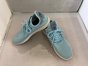 【adidas　Hu　PHARRELL　WILLIAMS】アディダス　ファレルウィリアムス　メンズスニーカー　ライトサックスブルー　26.5cm　SY02-F6P