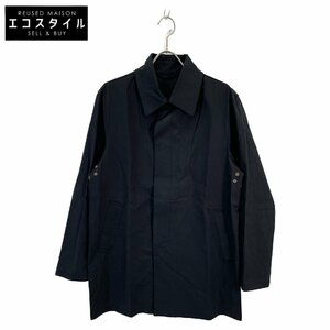 FRANCIS CAMPELLI【By MACKINTOSH RAINWEAR】ネイビー ステンカラーコート ネイビー M コート コットン メンズ 中古