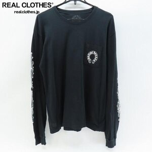 ☆【JPタグ】CHROME HEARTS/クロムハーツ ホースシュープリント ロングスリーブ/長袖 カットソー/Tシャツ/ロンT XL /UPK