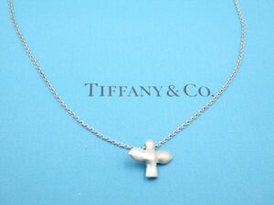 368280【1円スタート】TIFFANY＆Co. ティファニー バードクロス 925 ネックレス エルサペレッティ 2.0g チェーン38cm