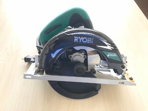 【未使用品】リョービ W573ED 147mm電子マルノコ 最大切込深さ57mm スライドシ－トタイプ チップソー付 RYOBI W-573ED