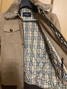 美品　名品　希少　バーバリー　ブラックレーベル　Burberry Mサイズ　ラビットファー