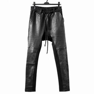 FranCisT_MOR.K.S　ML3035 HI TENTION STRETCH LAMB LEATHERxECO SUEDE PANT 定価105600円 RAF SIMONS UNDERCOVER Rick Owens