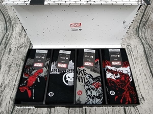 MARVEL×STANCE マーベル×スタンス MARVEL BOX SET デッドプール カーネイジ デアデビル パニッシャー アンチヒーロー 4足セット