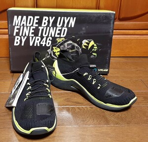 【新品】VR46 SHOES×UYNPRO ライディングシューズ　カラーBLACK サイズ26.0 定価24200円　バレンティーノロッシ