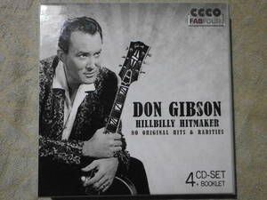 ドン・ギブソン 「DON GIBSON HILLBILLY HITMAKER 80 ORIGINAL HITS & RARITIES」 4CD-SET