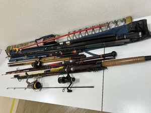 【N04937】釣り具大量おまとめ　ロッド　リール　Daiwa SHIMANO　など　傷汚れ、破損あり　使用感あり　動作未確認　現状品　ジャンク品