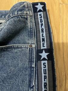 未使用定価以下　supreme Snap-Off Baggy Jean　COLORWashed Blue SIZE　32　定価30800円　バギー