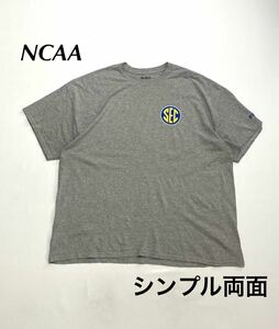 00’s NCAA SEC アメリカンフットボール プリントTシャツ カレッジ グレー ロゴ 古着 大きいサイズ ビンテージ vintage 激安 大量出品中