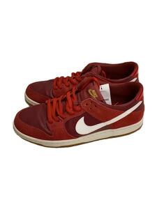 NIKE◆SB ZOOM DUNK LOW PRO/ズームダンクロープロ/レッド/854866-616/27.5cm/RE