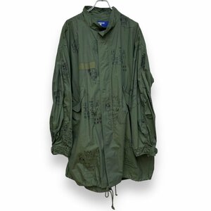 JUNYA WATANABE MAN 23SS バスキアプリントフィッシュテールジャケット コート Sサイズ カーキ WK-C001 ジュンヤワタナベマン