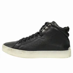 ラグ&ボーン RAG&BONE "KENT HIGH TOP" レザー スニーカー シューズ 靴 ハイカット W2458679N サイズ37 黒 ブラック レディース