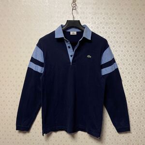 良品 ラコステ メンズ 長袖ポロシャツ ネイビー/ 4 （株）ファブリカ LACOSTE