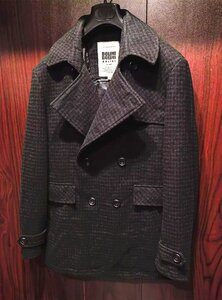 最高峰*定価18万◆EU製*イタリア・ミラノ発*BOLINI*最高級 virgin wool・プレミアム・ピーコート/紳士チェスターコート*46/灰