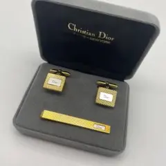 ☆未使用☆Dior☆クリスチャンディオール☆ネクタイピン☆カフスボタンセット