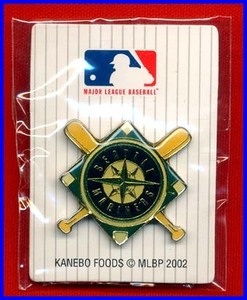 ◆シアトル・マリナーズ/ピンバッチ◆イチロー・佐々木主浩・城島健司◆KANEBO FOODS MLB 2002ベースボールガム◆①