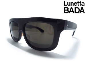 Lunetta BADA吉川晃司 着用モデル サングラス フレーム眼鏡 18-0011-60 ルネッタ バダ ブラック セル フレーム80sルネッタバダ芸能人メンズ