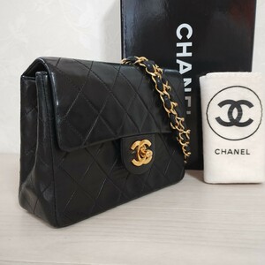 【正規品】 シャネル CHANEL ヴィンテージ チェーンショルダーバッグ ショルダーバッグ ミニマトラッセ ミニマト ラムスキン マトラッセ