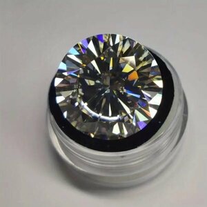 【 鑑別書付属、Dカラー VVS1 、1ct　 6.5mm、 ダイヤモンドを超える輝き 】 モアサナイト 　ルース ! !