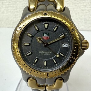 G821-SK6-177◎【電池交換済み/稼働】 TAG HEUER タグホイヤー プロフェッショナル 200m WG1220-K0 デイト メンズ 腕時計 クォーツ