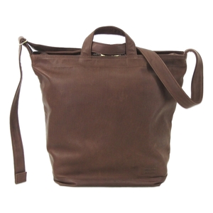 美品 PORTER ポーター ショルダーバッグ 198-01308 FRANK フランク 2WAY SHOULDER BAG S 馬革 ブラウン 40010213