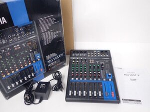 【美品・元箱/説明書付】 YAMAHA ヤマハ アナログミキサー MG10XUF 専用電源アダプター 付 △ 70E7B-5