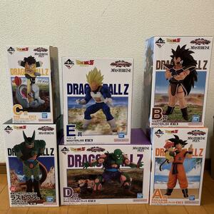 一番くじ　ドラゴンボール　ラストワン賞A賞 B賞 C賞 D賞 E賞 孫悟空 ラディッツ 孫悟飯 ピッコロ ベジータ セル第二形態 外箱 セット売り