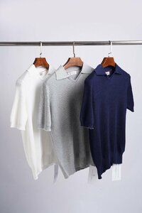 ブルネロクチネリ　BRUNELLO CUCINELLI メンズ　Tシャツ　ポロシャツ vネック 無地 半袖　S-XXL　サイズ選択可能　グレー