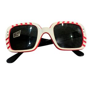 ビンテージ　 サングラス　sunglasses 60’s 70’s レトロ　モッズ　60年代　70年代　フランス製　France デッドストック　赤　NOS