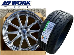 【特価】WORKグノーシスAE201 マットシルバー 21インチ9.5J (Oディスク) 245/35R21 タイヤホイール4本 30系アルファード/ヴェルファイア