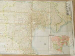 地図　大東京明細地図　町界・丁目界・番地入　昭和17年