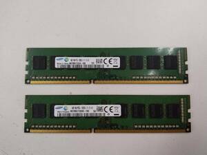 SAMSUNG製 DDR3-1600 PC3L-12800U 4GB×2枚 計8GB メモリ デスクトップパソコン用 1.35v/1.5v 両対応　ECCなし