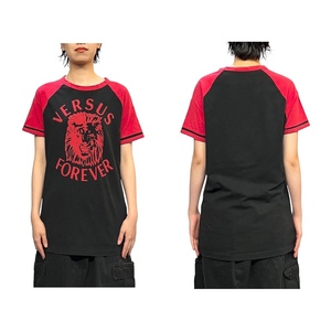 【送料無料】イタリア製 00s VERSUS VERSACE ライオン Tシャツ vintage 古着 Y2K