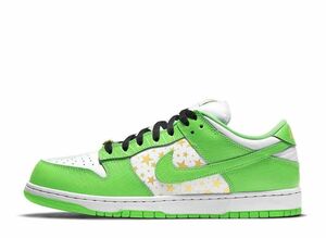 Supreme Nike SB Dunk Low OG QS Gold Stars "White/Mean Green" 24.5cm DH3228-101