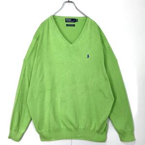 90s POLO By Ralph Lauren ラルフローレン Vネックニット