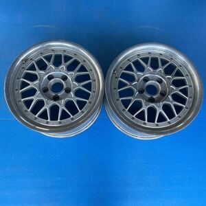 BBS RSII 023 RS2 17×8J+45 PCD114.3-5穴　ハブ径約60mm アルミホイール2本セット