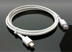 Apple/Surface Pro用 Mini Displayport to Mini DisplayPort 延長ケーブル 1.8m オス－オス　Mini DP-Mini DP 音声対応