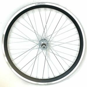 ★22インチ自転車 ＣＴＢ用 外装６段/バンドブレーキ仕様　後輪ホイール ブラック／シルバー 新品未使用★