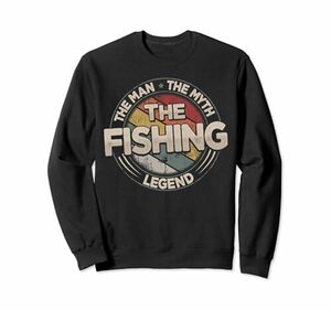 The Fishing Legend レトロ 釣り竿 メンズ フィッシング トレーナー