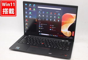 中古美品 FHD 14型 Lenovo ThinkPad X1 Carbon Gen10/ 100%sRGB Windows11/ 12世代 i5-1235U 8GB NVMe 256GB-SSD カメラ Wi-Fi6 管:1420h