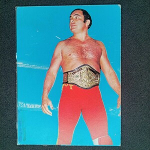 ◆昭和　プロレスカード　⑨ジョン・トロス　当時物