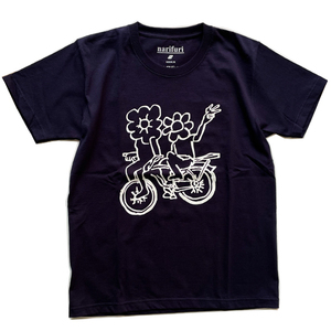 処分 narifuriナリフリ×MARK GONZALES NFMG-04 ヘビーコットンTシャツ Sサイズ NAVY 新品未使用