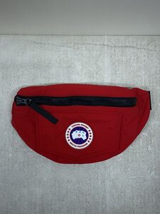 CANADA GOOSE◆ウエストバッグ/ポリエステル/RED