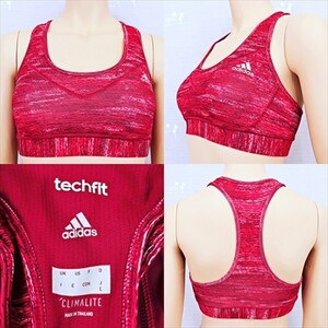 PY6-164◇//adidas/アディダス♪techfit*CLIMALITE*Lサイズ♪バストサポート♪スポーツ補正ブラ※一番安価な送料はゆうパケットなら250円♪