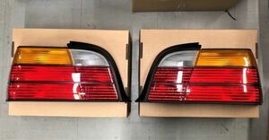 新品未使用 BMW E36 純正 63218353285 63218353286 リア テールライト 左右セット 3シリーズ 318i 318is 318ti 328i 325i M3　クーペ用