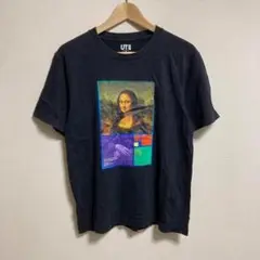 UNIQLO ユニクロ　Tシャツ 半袖　絵画　モナリザ　ブラック　黒　古着　M