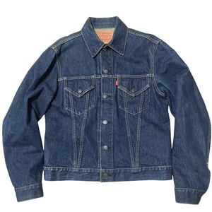 漢の1着 希少 濃紺 日本製 Levi’s Gジャン 71557 557 メンズ L デニムジャケット 40 bigE J02 90年代 トラッカージャケット 復刻 60’s 