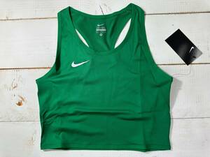 【即決】Nike ナイキ 女子 陸上 クロップトップ レーシングブルマ Green 海外Mサイズ